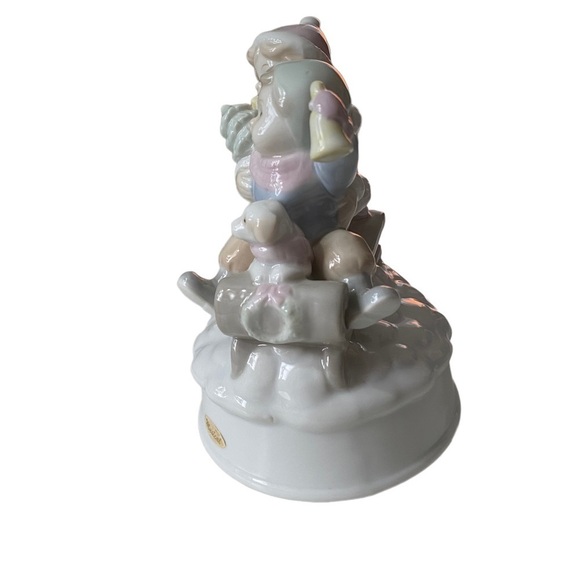 “Let It Snow” Summit Collection Musical Rotating Ceramic Christmas Sledding - Picture 9 of 9